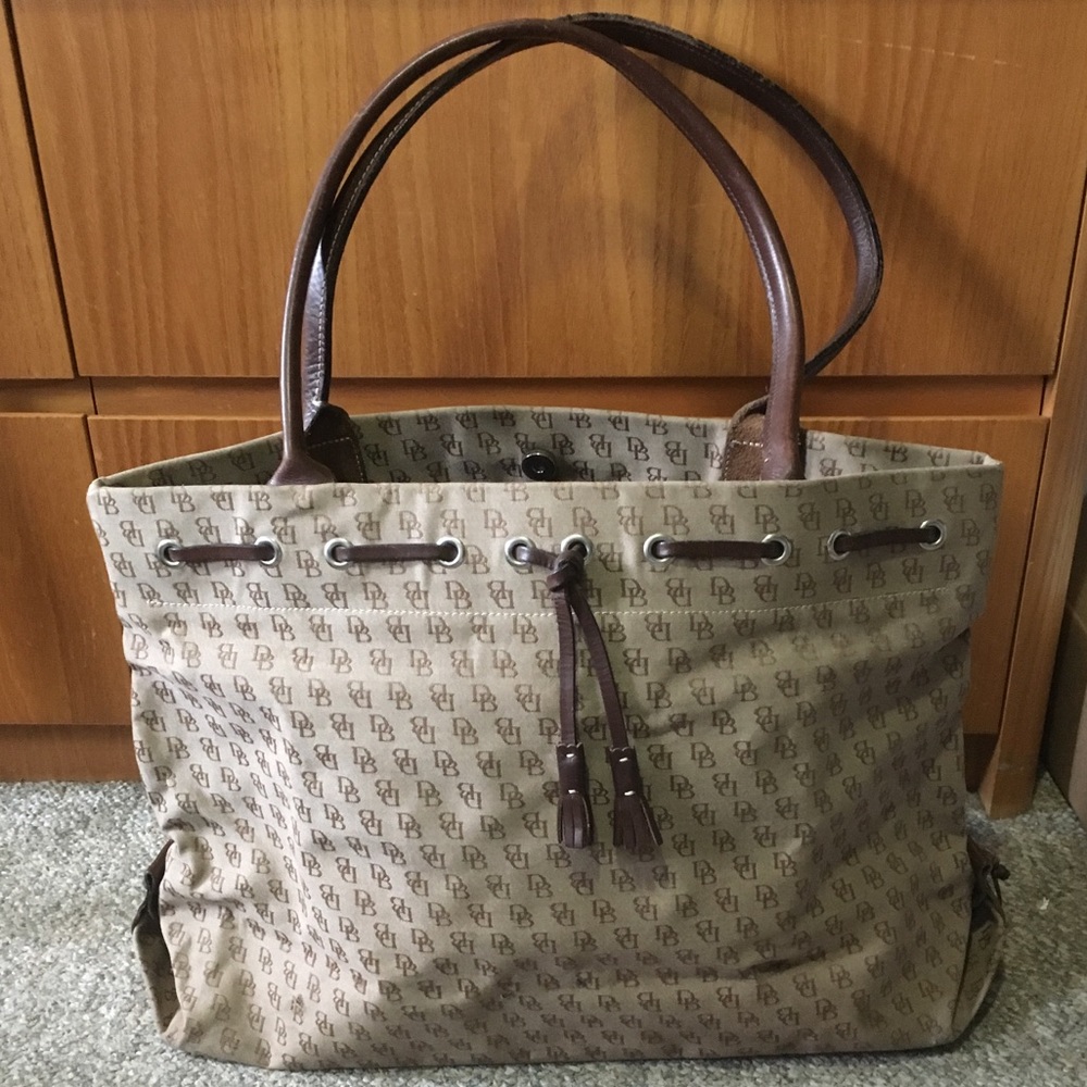 Dooney & Burke large tassel tote